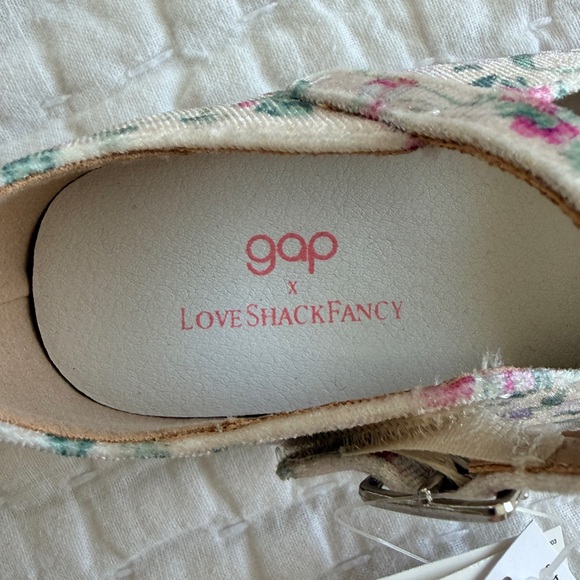 GAP x LoveShackFancy Toddler Girl 7 Mary Jane Floral Shoes NWT - Picture 7 of 15